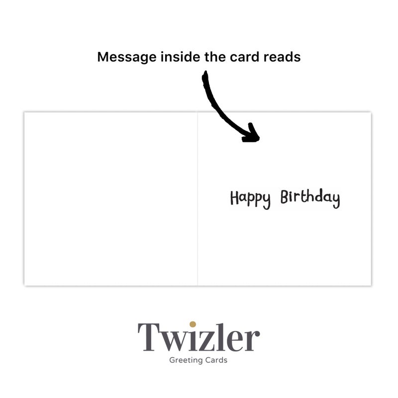 TWIZLER 6th Birthday Card Girl with Unicorn, Multicolor, 6.1 x 6.1 in - Image 4